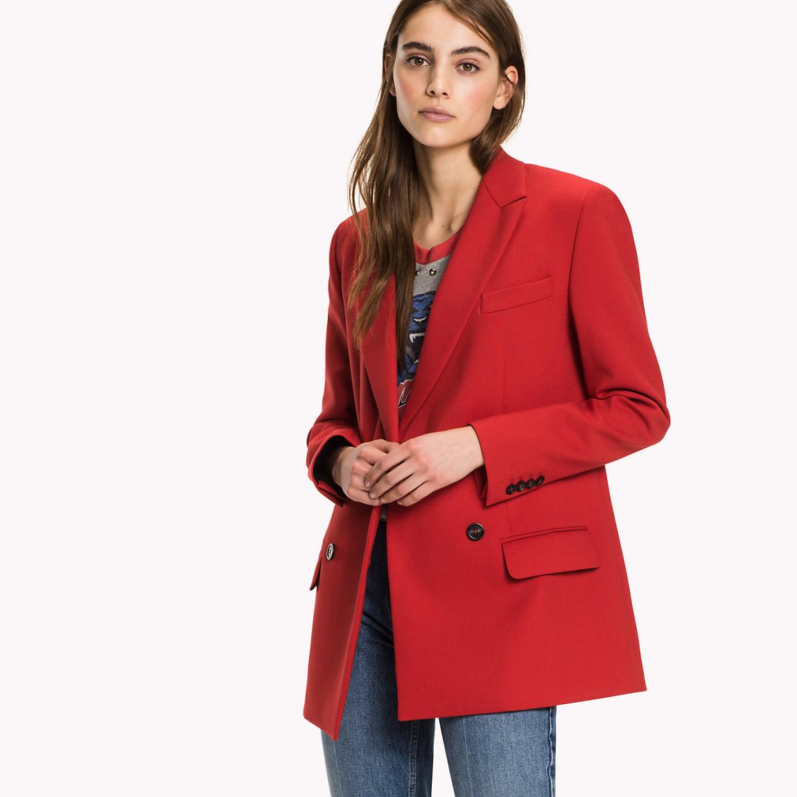 veste rouge femme